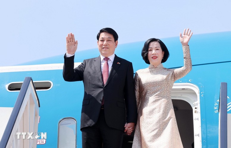 Chủ tịch nước Lương Cường bắt đầu chuyến thăm cấp Nhà nước Cộng hòa Ai Cập